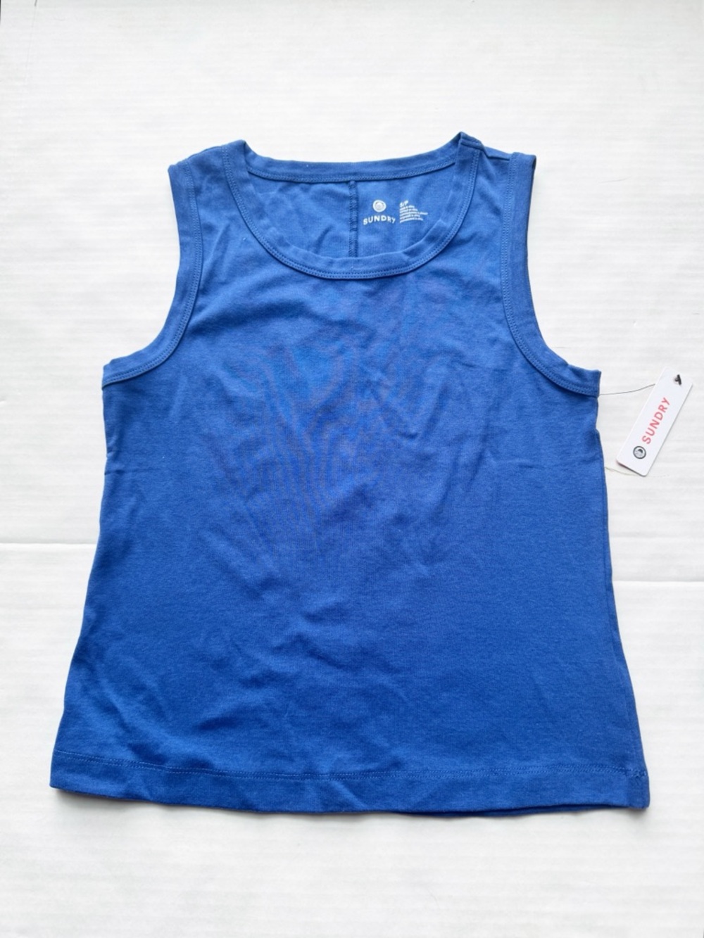 Sundry by Anthropologie New Scoop Neck Tank Top in Royal Blue 
NWT